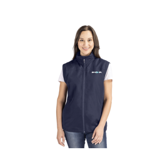 Cutter & Buck Charter Eco Recycled Full-Zip Womens Vest