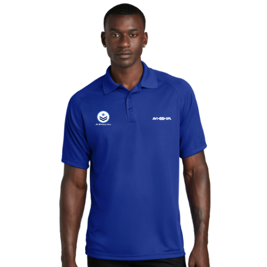 Royal Blue Sport-Tek® Dry Zone® Raglan Polo (Veteran Polo)