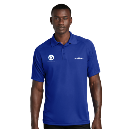 Royal Blue Sport-Tek® Dry Zone® Raglan Polo (Veteran Polo)