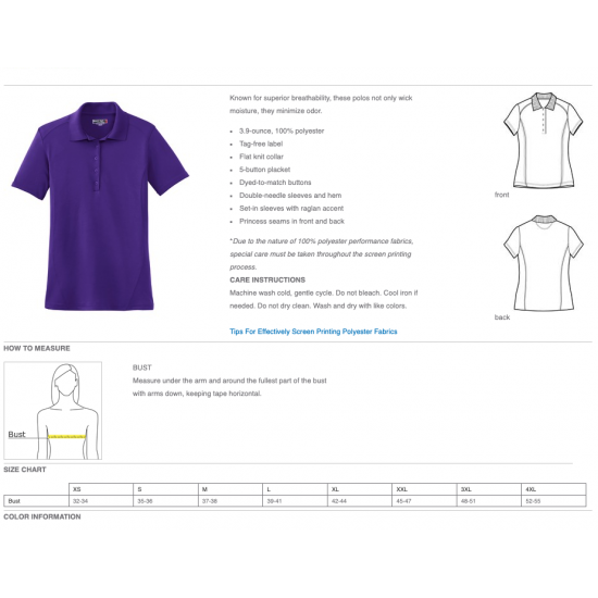 Ladies Sport-Tek Dry Zone Raglan Polo