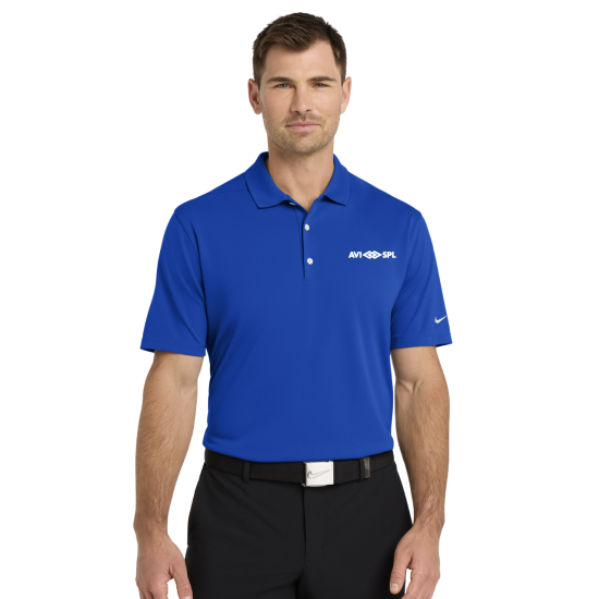 Mens Royal Nike Dri-FIT Micro Pique 2.0 Polo (Royal)