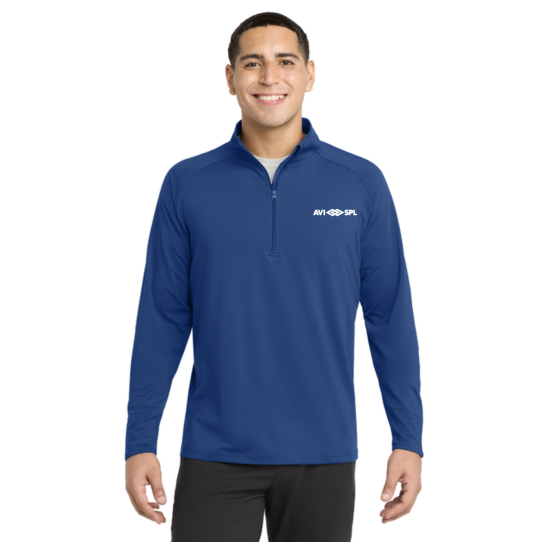 Mens Sport-Tek® Sport-Wick® Stretch 1/4-Zip Pullover (Royal) *TALL*