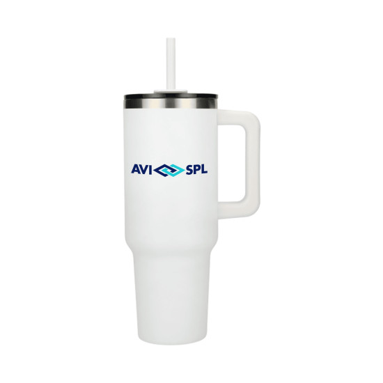 Eco 40oz Recycled Travel Tumbler with Straw