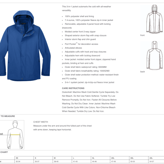 Port Authority® All-Weather 3-in-1 Jacket