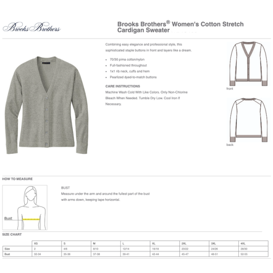 Brooks Brothers® Women’s Cotton Stretch Cardigan Sweater