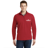 Red Sport-Tek Sport-Wick Stretch 1/4-Zip Pullover