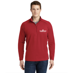 Red Sport-Tek Sport-Wick Stretch 1/4-Zip Pullover