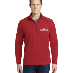 Red Sport-Tek Sport-Wick Stretch 1/4-Zip Pullover (TALL)