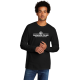 Black Heather Unisex Port & Company Tri-Blend Long Sleeve T-shirt