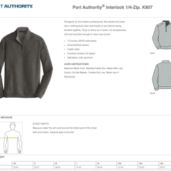 Black Port Authority Interlock 1/4-Zip