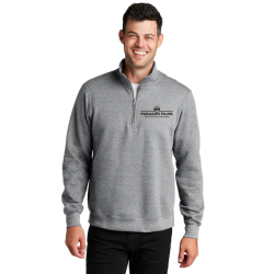 Athletic Heather Port & Company Fan Favorite Fleece 1/4-Zip Pullover Sweatshirt