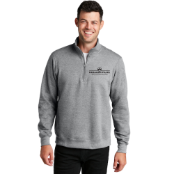 Athletic Heather Port & Company Fan Favorite Fleece 1/4-Zip Pullover Sweatshirt